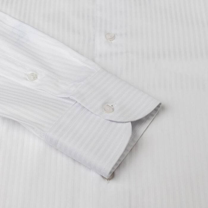 Twill white shirt, neapolitan collar - Image 4